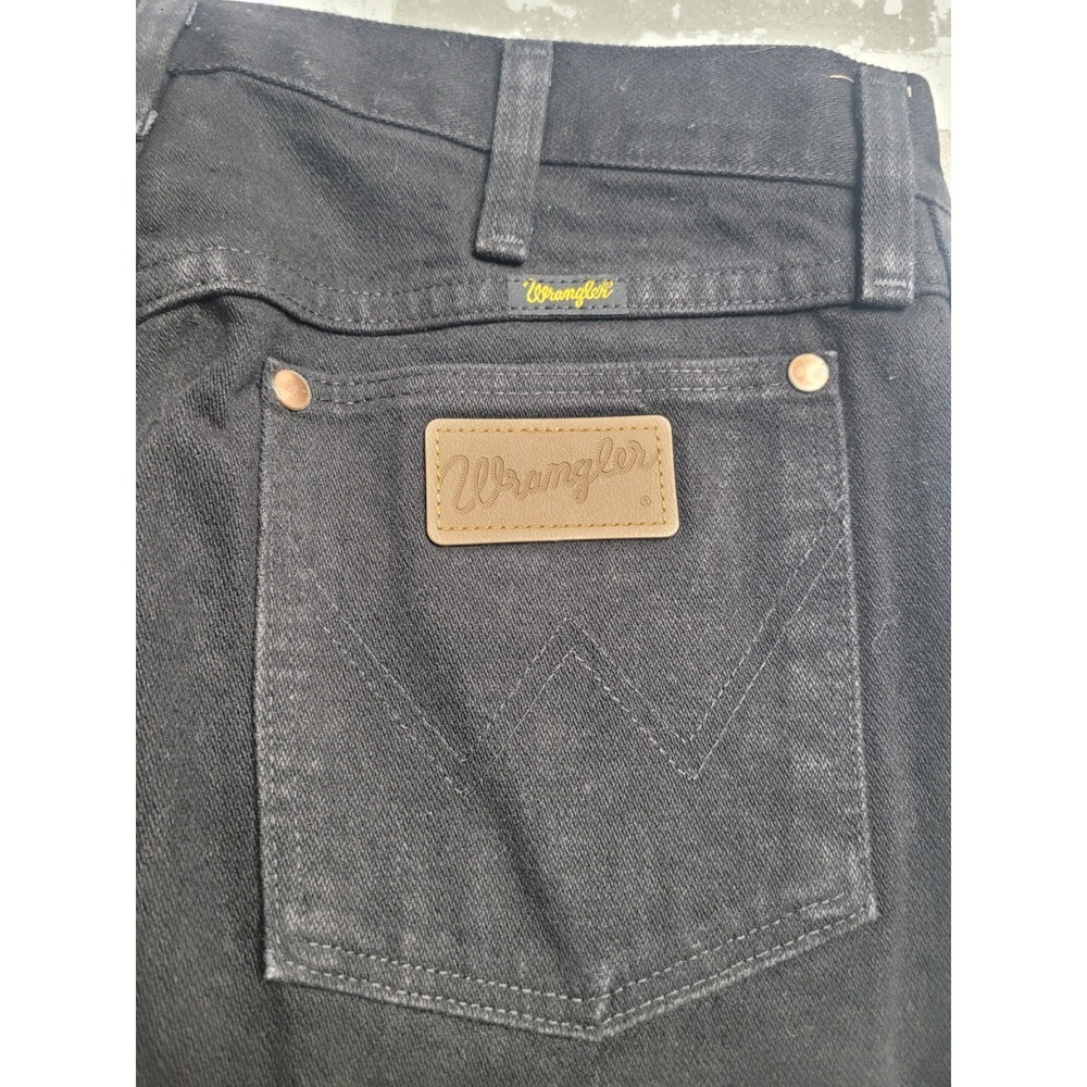 Wrangler 13MWZWK Men's Black Denim Jeans 32x34 100% Cotton Western Cowboy - Picture 7 of 7
